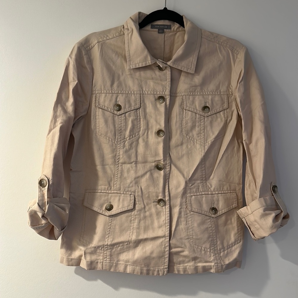 Ann Taylor Linen & Cotten Jacket